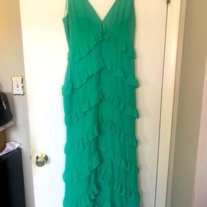 Green maxi dress size 6. Only worn once!